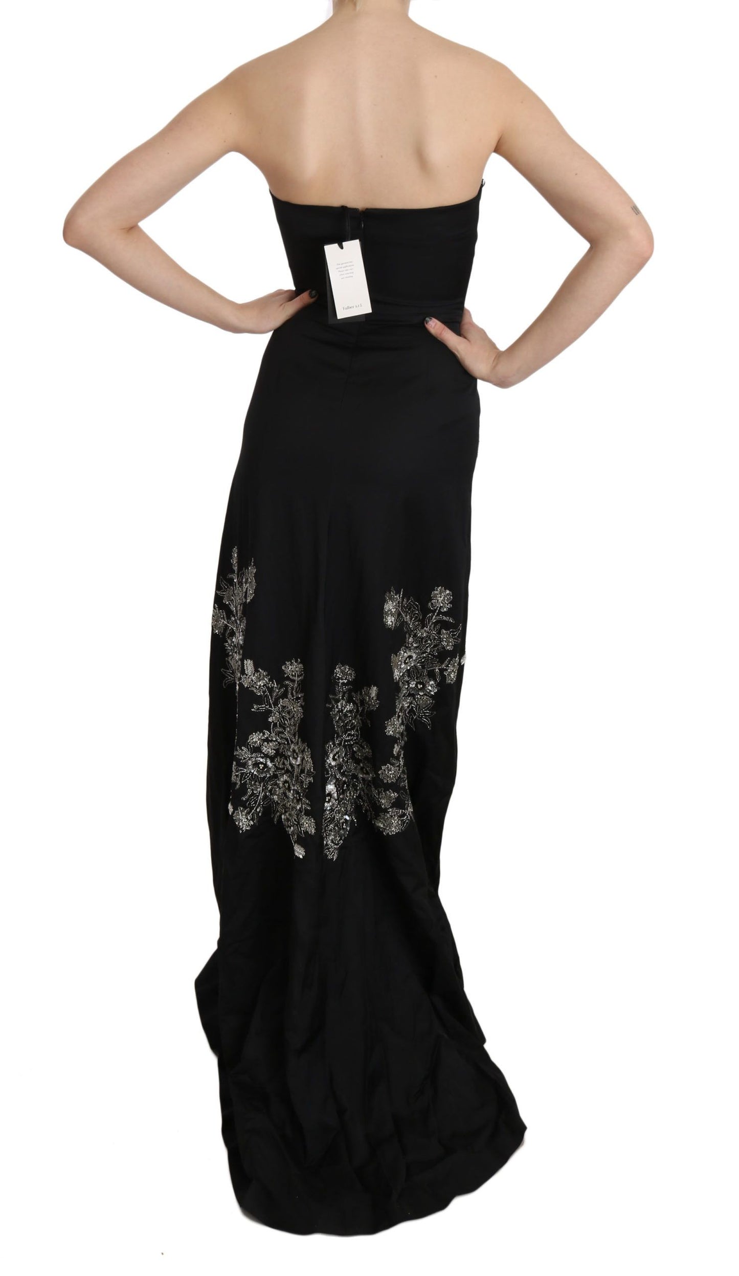 John Richmond Charming Black Maxi Flared Dress