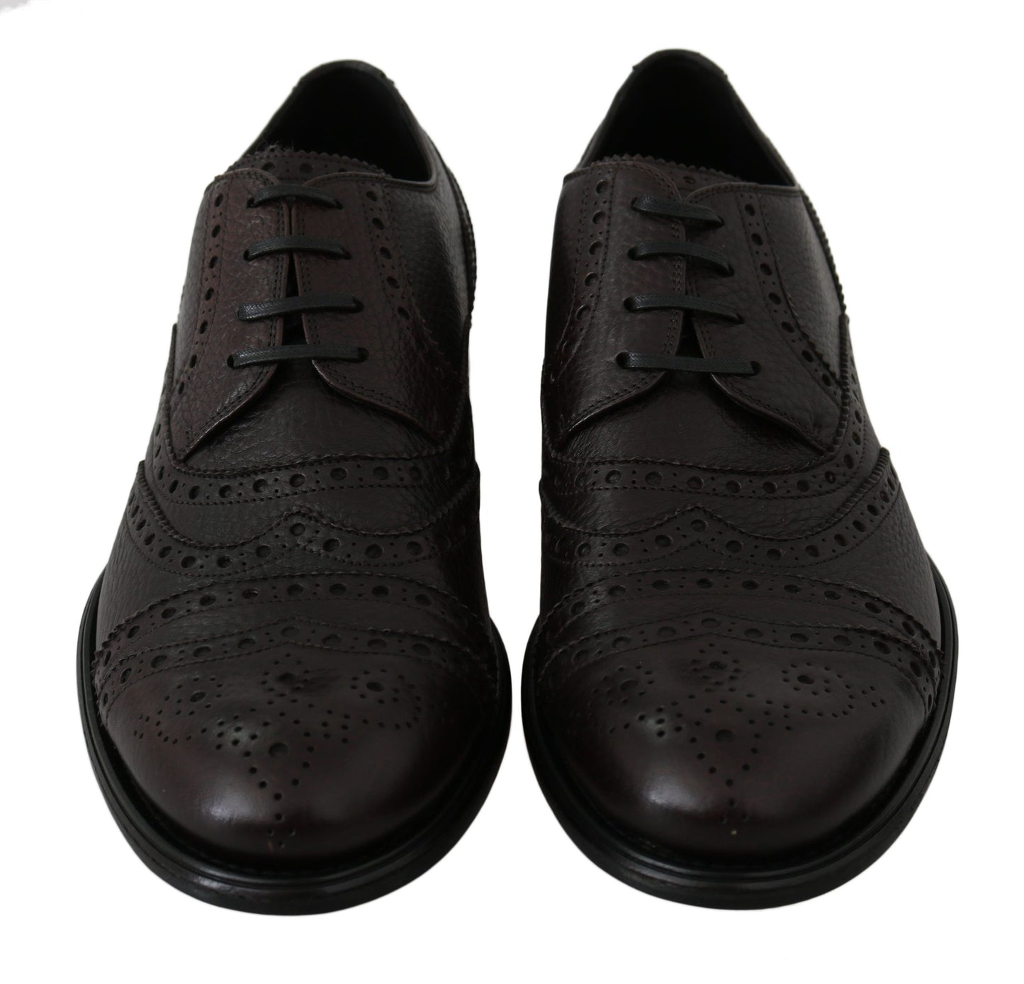 Dolce & Gabbana Elegante Herren Leder Derby Dress Schuhe