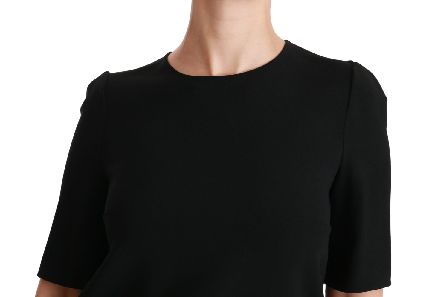 Dolce &amp; Gabbana Elegant black stretch blouse top