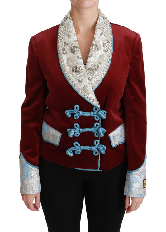 Dolce &amp; Gabbana Opulent red baroque blazer