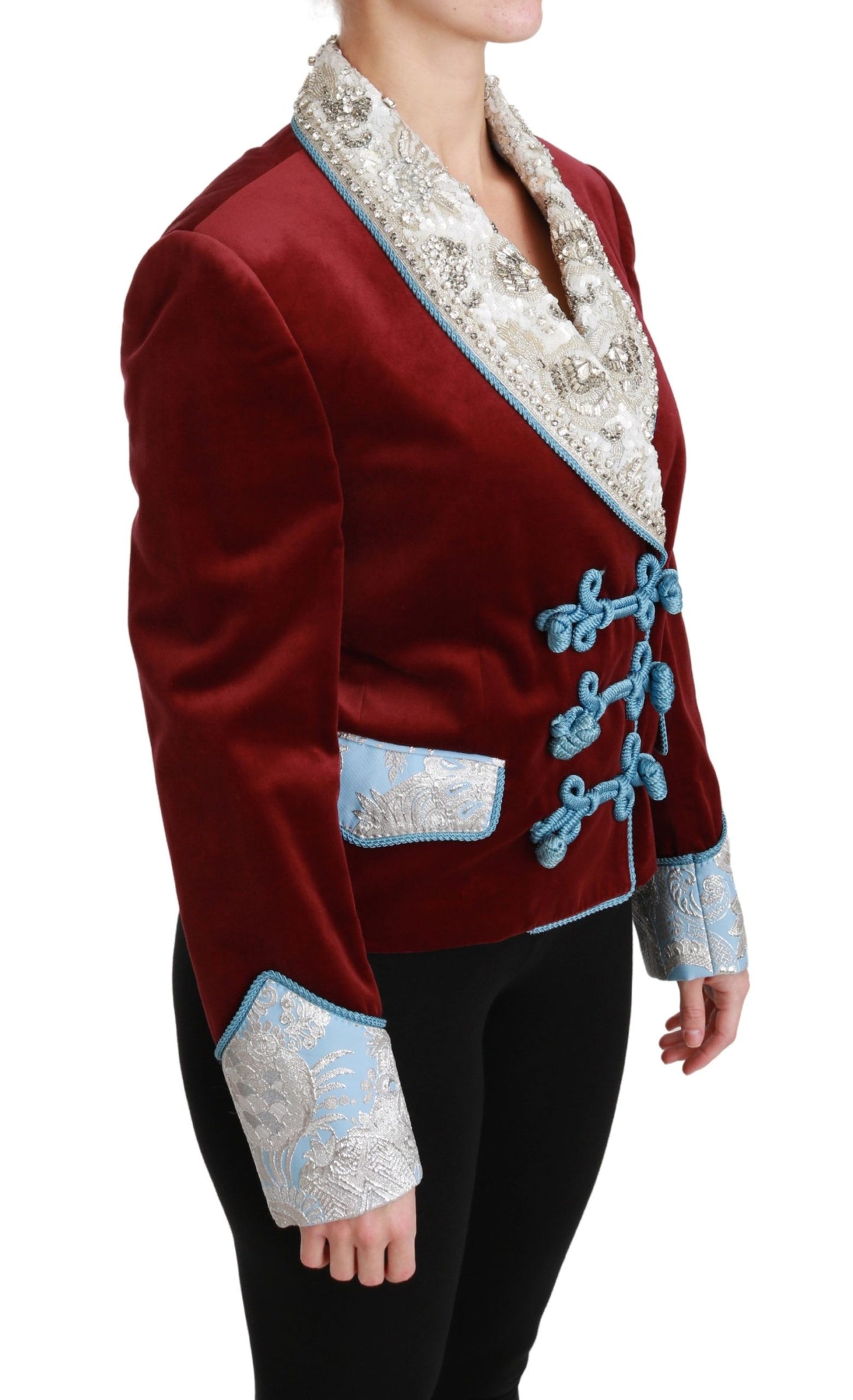 Dolce &amp; Gabbana Opulent red baroque blazer