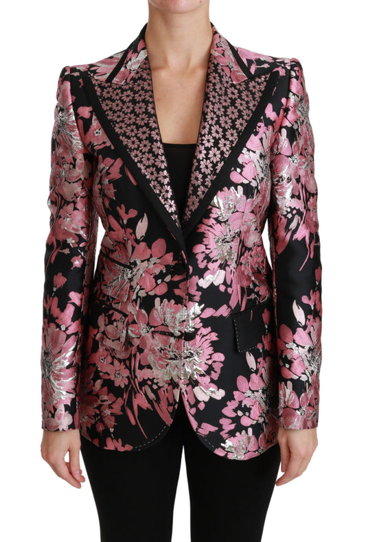 Dolce &amp; Gabbana Elegant floral jacquard blazer