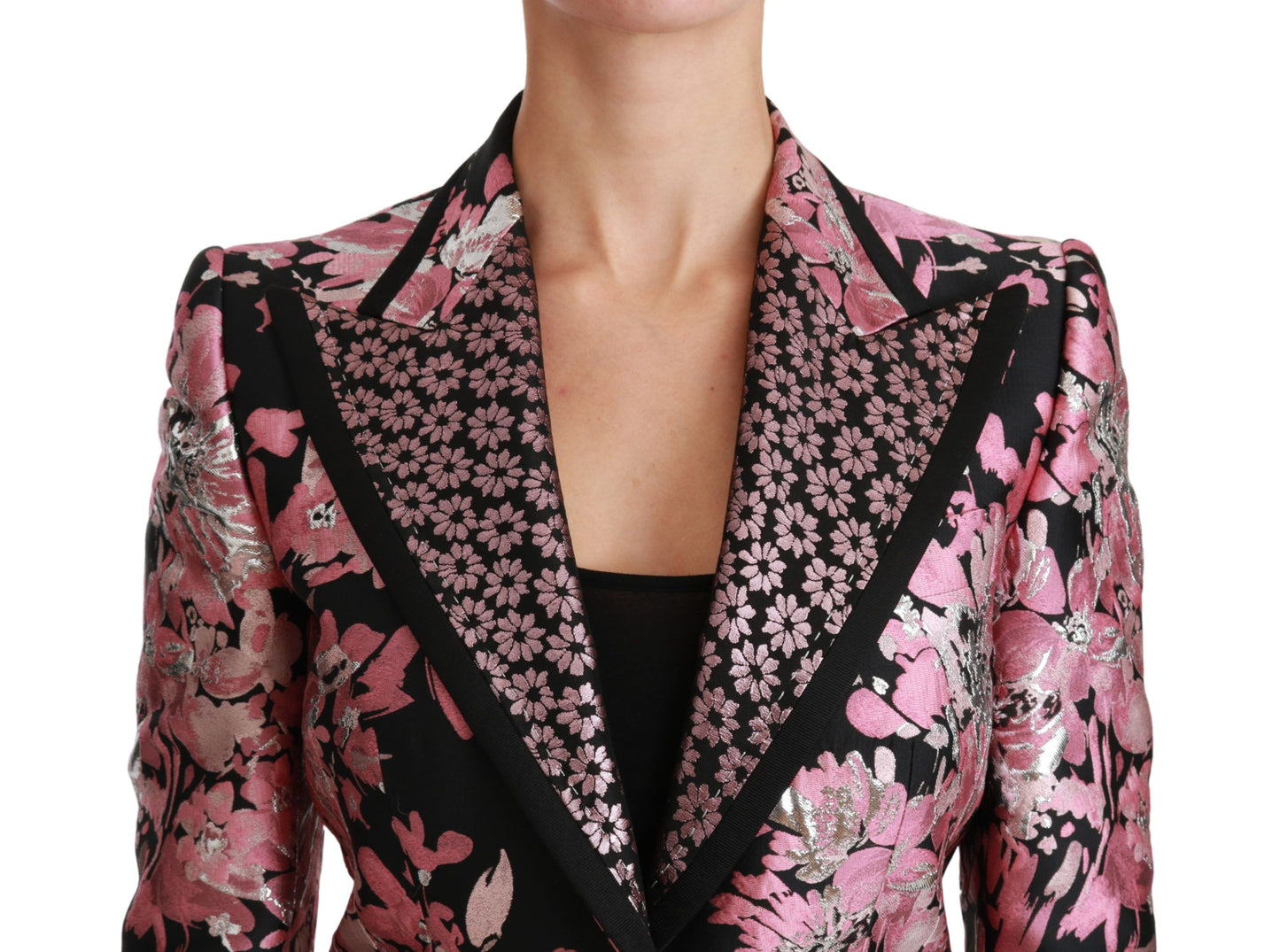 Dolce &amp; Gabbana Elegant floral jacquard blazer