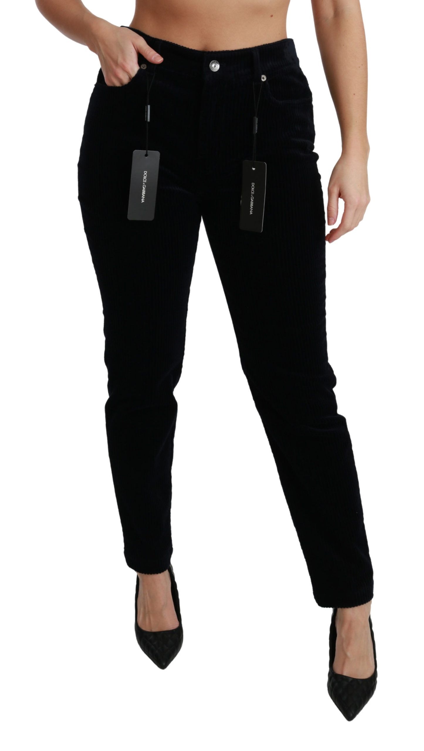 Dolce &amp; Gabbana Chic mid-rise skinny corduroy jeans