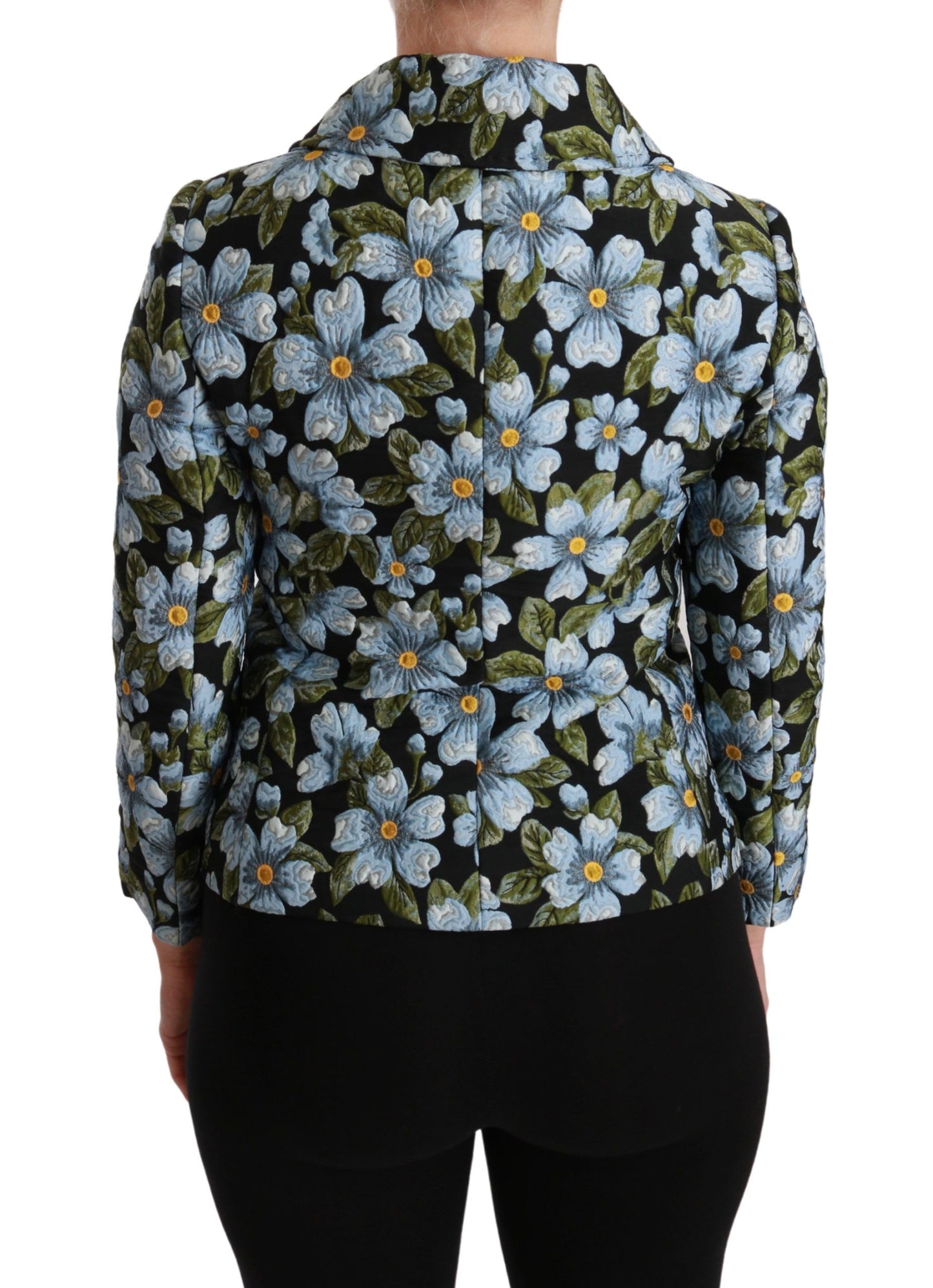 Dolce &amp; Gabbana Elegant Floral Brocade Blazer Coat Jacket