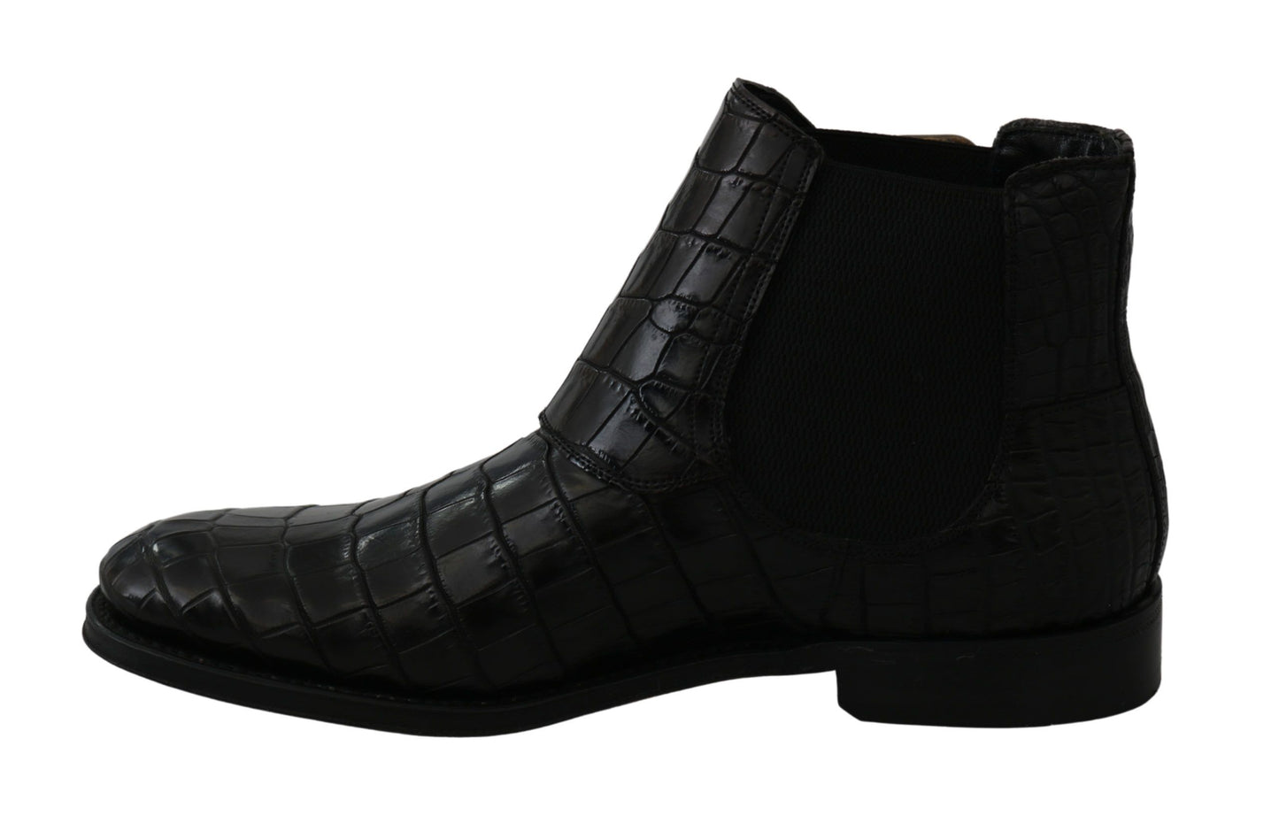 Dolce &amp; Gabbana Elegant Derby Brogue Boots in Exotic Leather