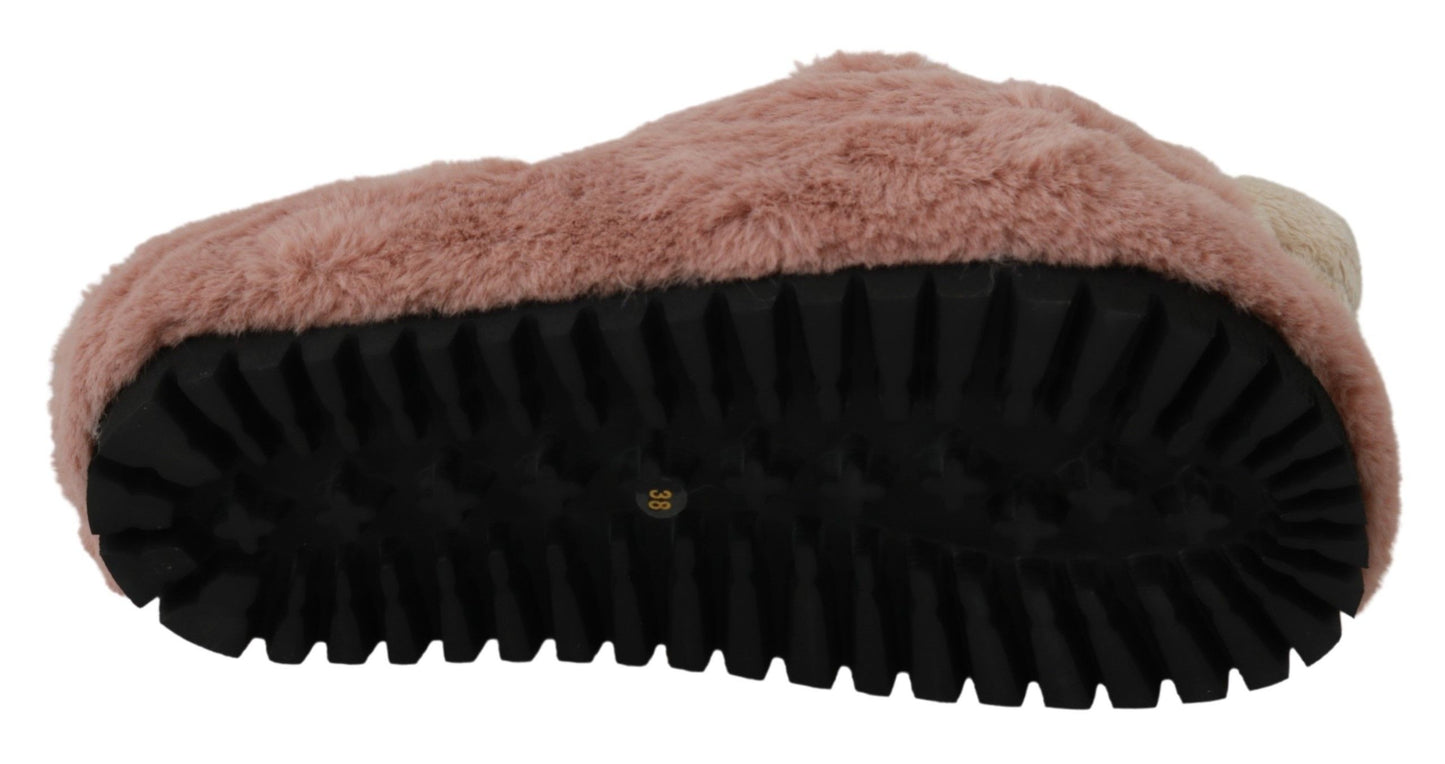 Dolce &amp; Gabbana Chic pink bear slippers by D&amp;G