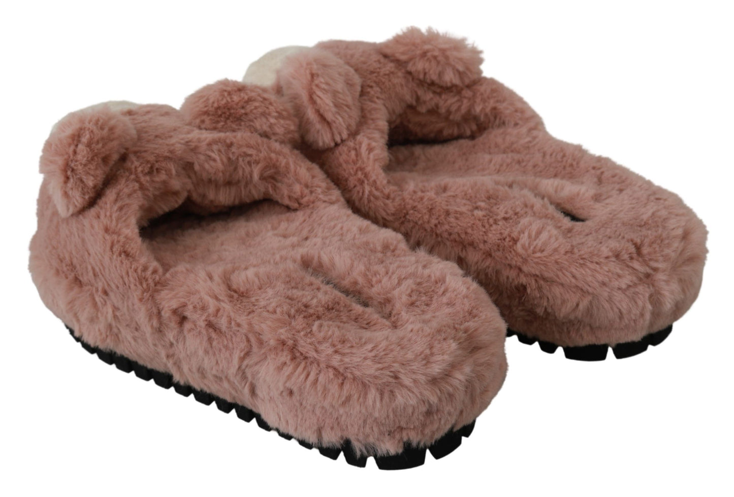 Dolce &amp; Gabbana Chic pink bear slippers by D&amp;G