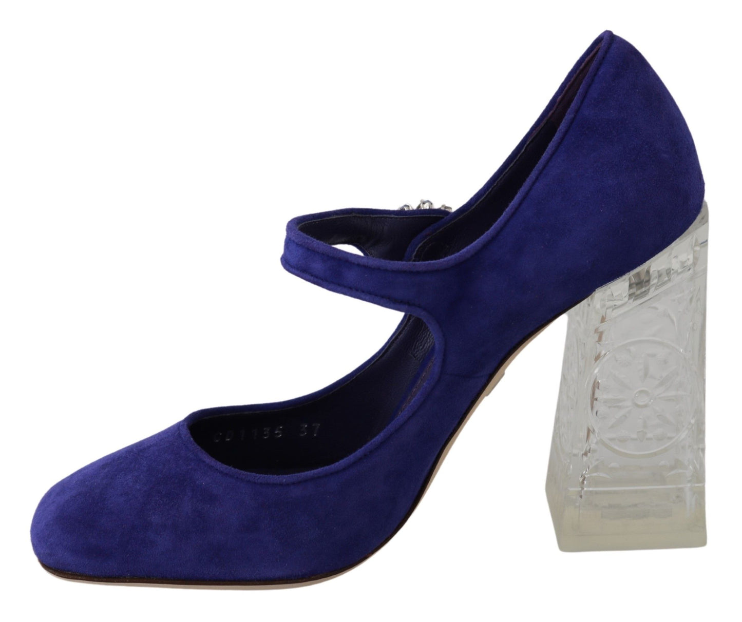 Dolce &amp; Gabbana Elegant Purple Suede Mary Janes Pumps