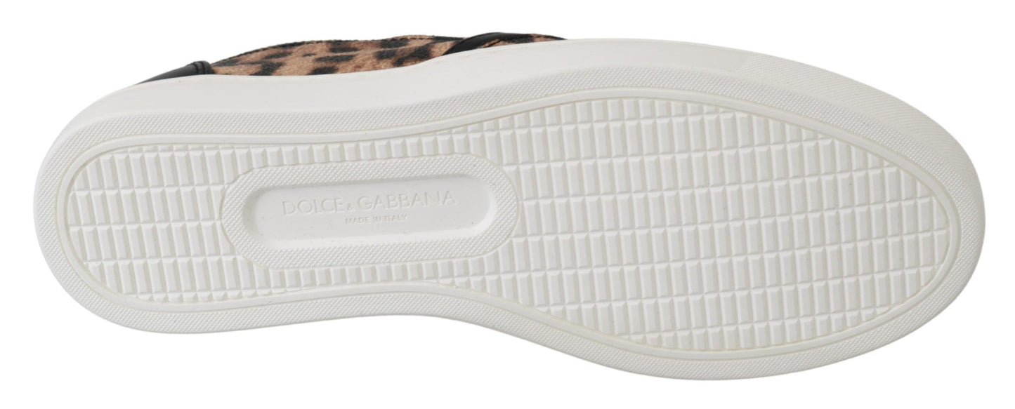 Dolce & Gabbana Schicke Loafers mit Leopardenmuster für eleganten Komfort