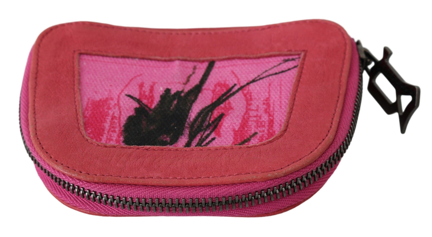 PINKO Elegant pink fabric coin purse