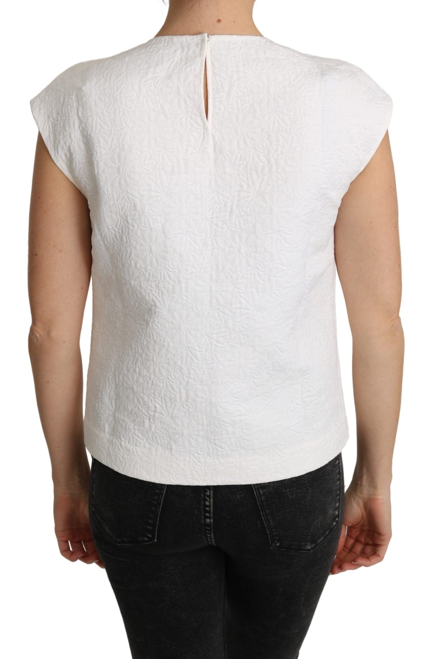 Dolce &amp; Gabbana Elegant blouse in white cotton blend