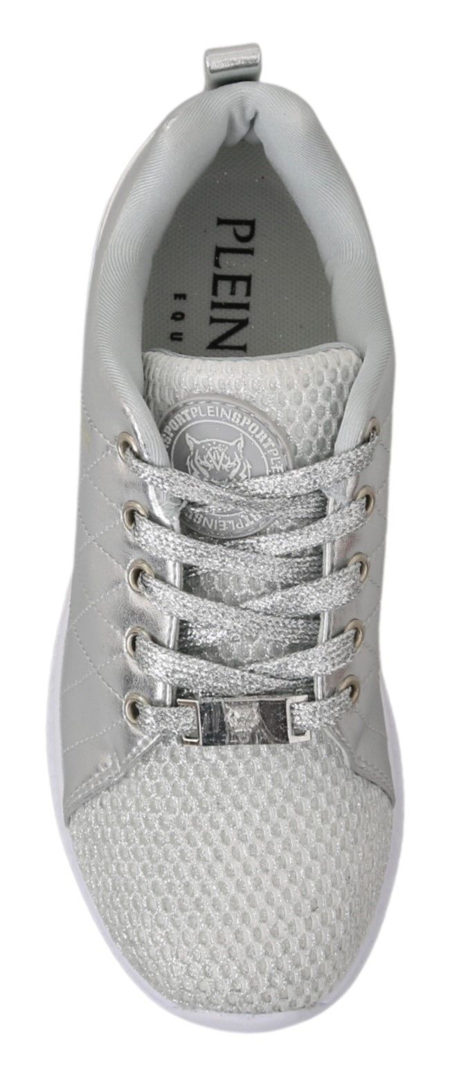 Philipp Plein Elegant silver sneakers for trendsetters