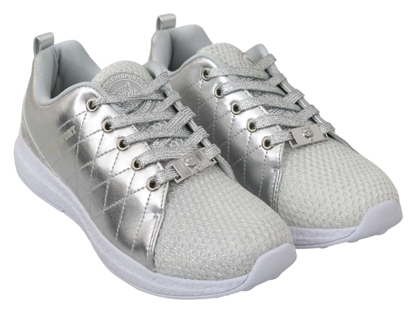 Philipp Plein Elegant silver sneakers for trendsetters