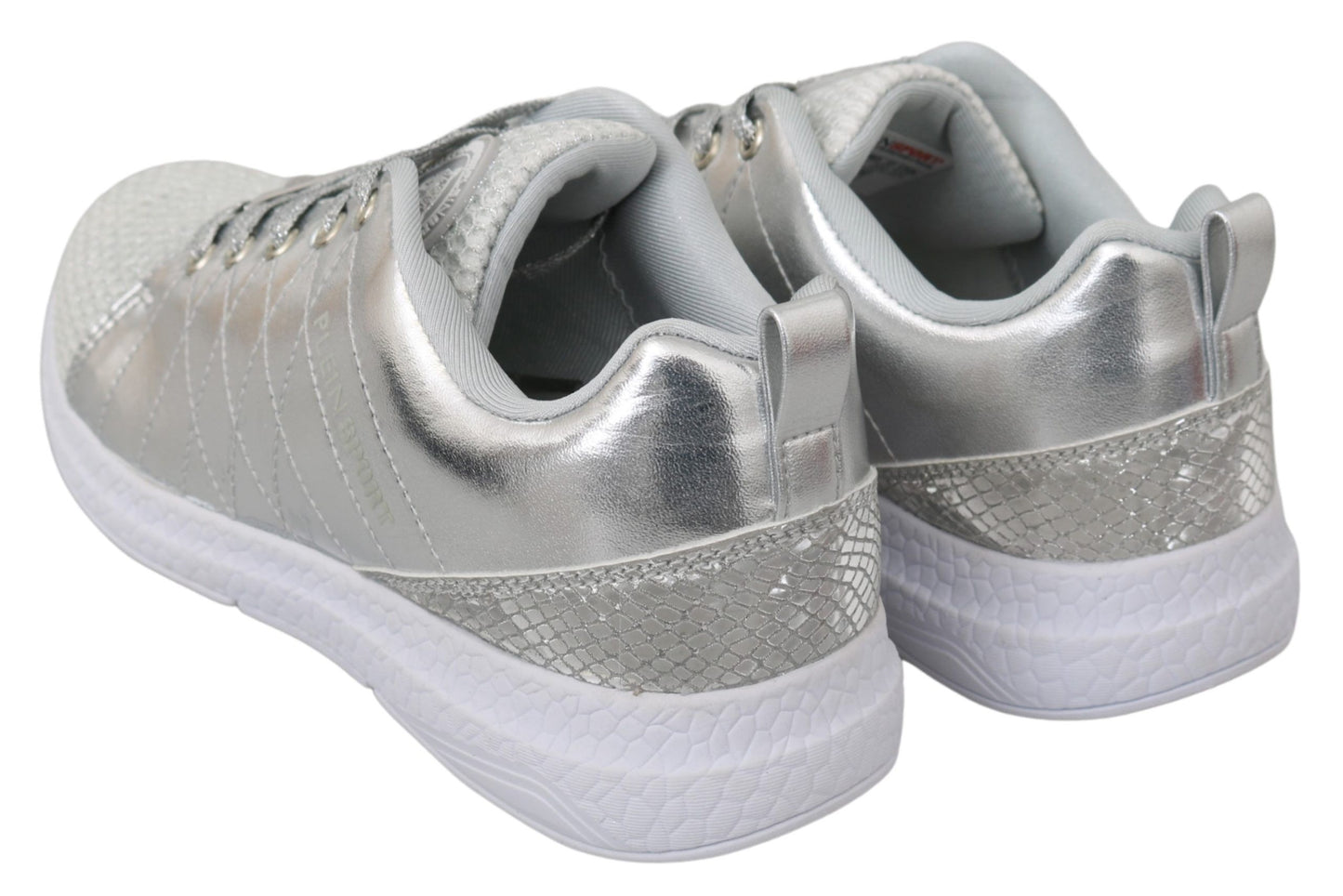 Philipp Plein Elegant silver sneakers for trendsetters