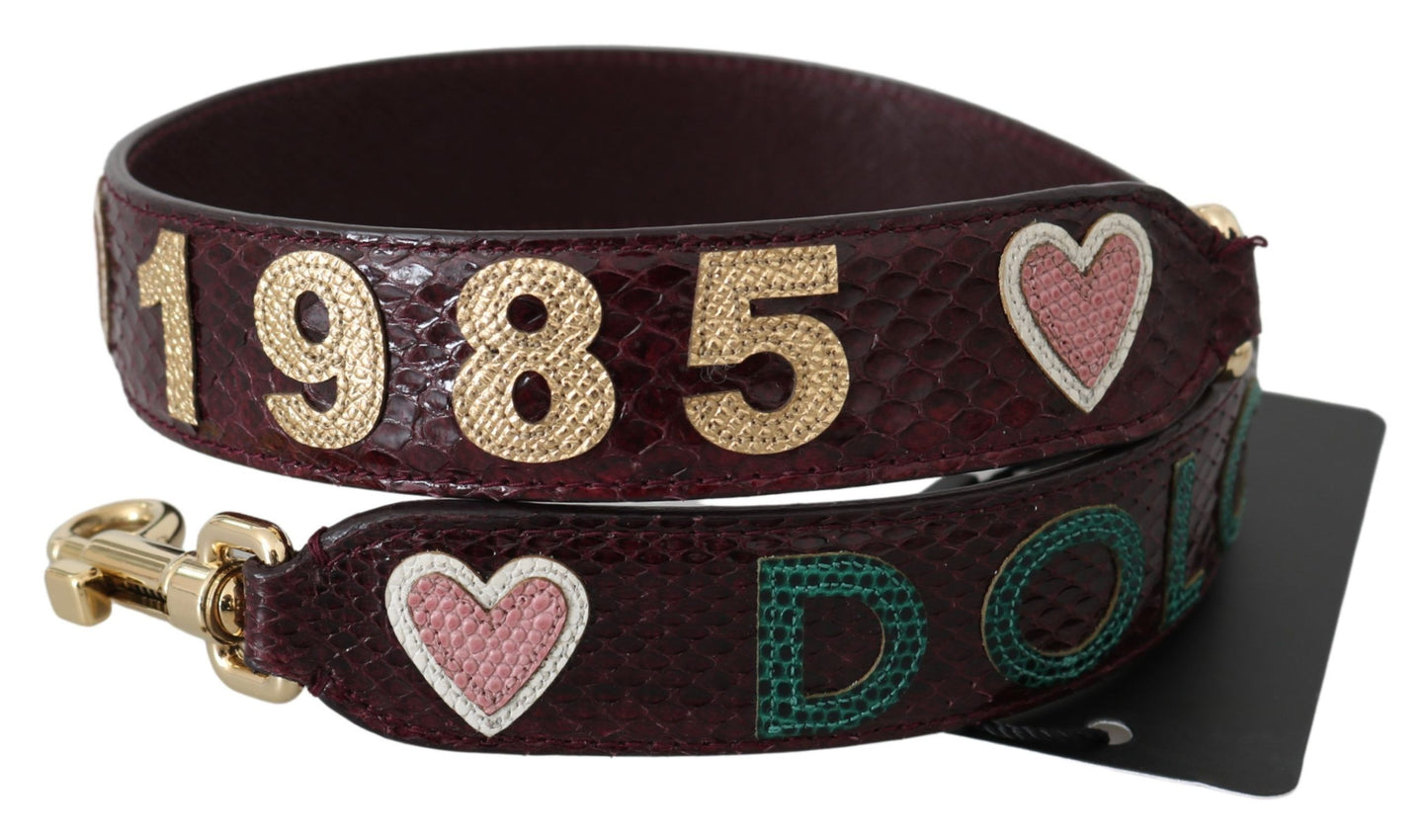 Dolce &amp; Gabbana Exquisite burgundy shoulder strap accessory