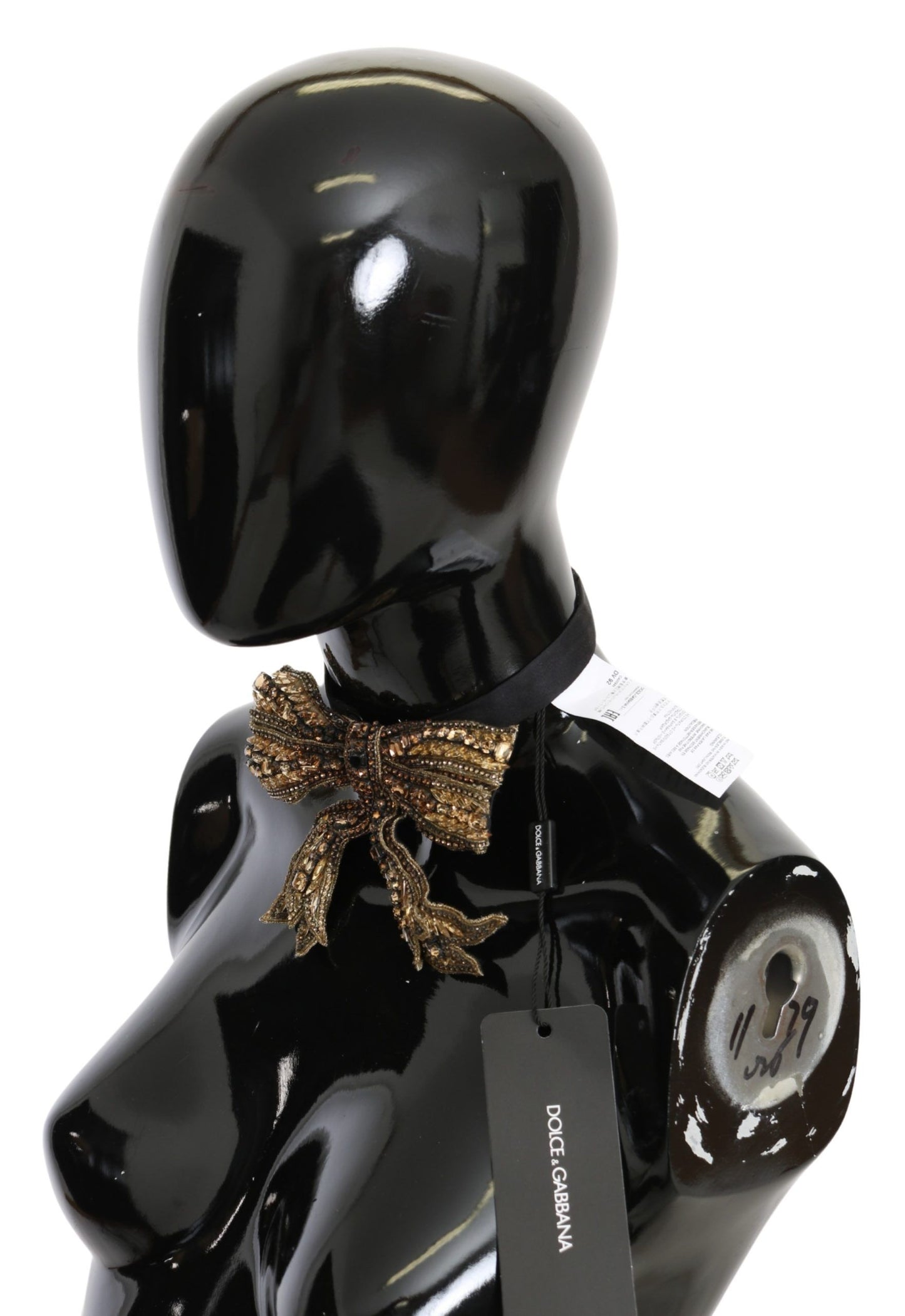 Dolce &amp; Gabbana Elegant Silk Bow Tie in Gold - Shine with Style