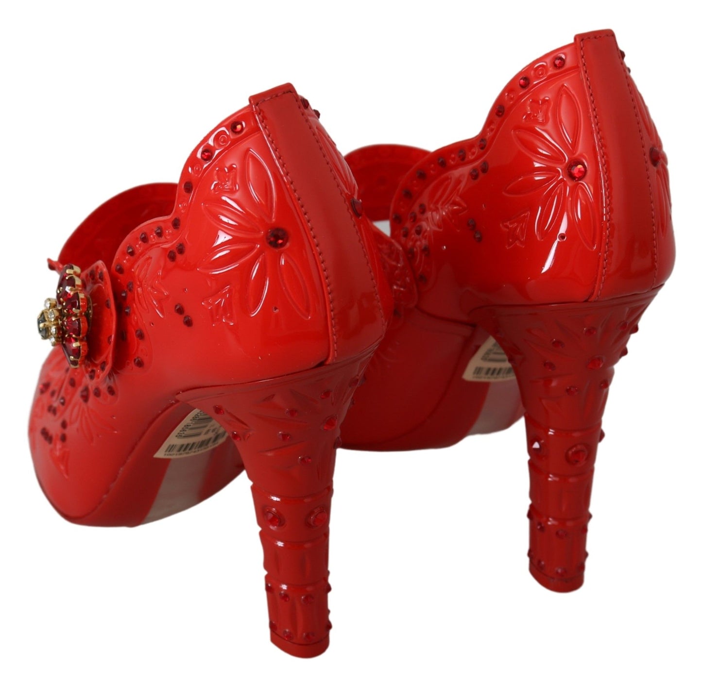 Dolce &amp; Gabbana Chic red crystal Cinderella pumps