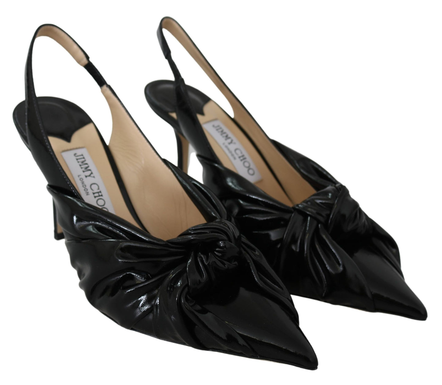 Jimmy Choo Elegant pumps in black leather with pointed toe