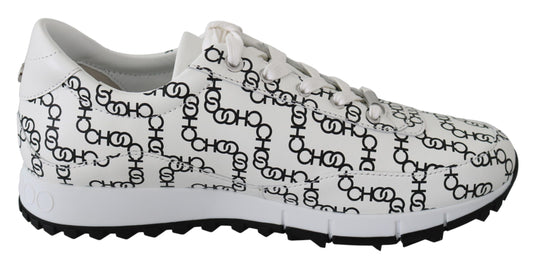 Jimmy Choo Elegant monochrome leather sneakers