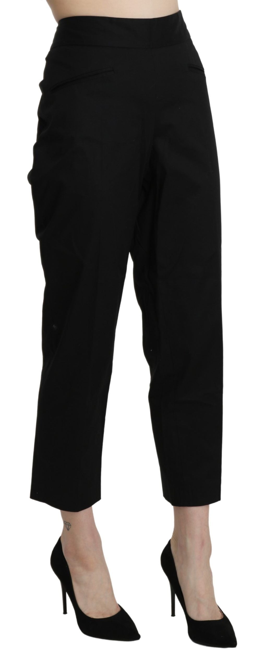 BENCIVENGA Elegant Cropped Pants with High Waist