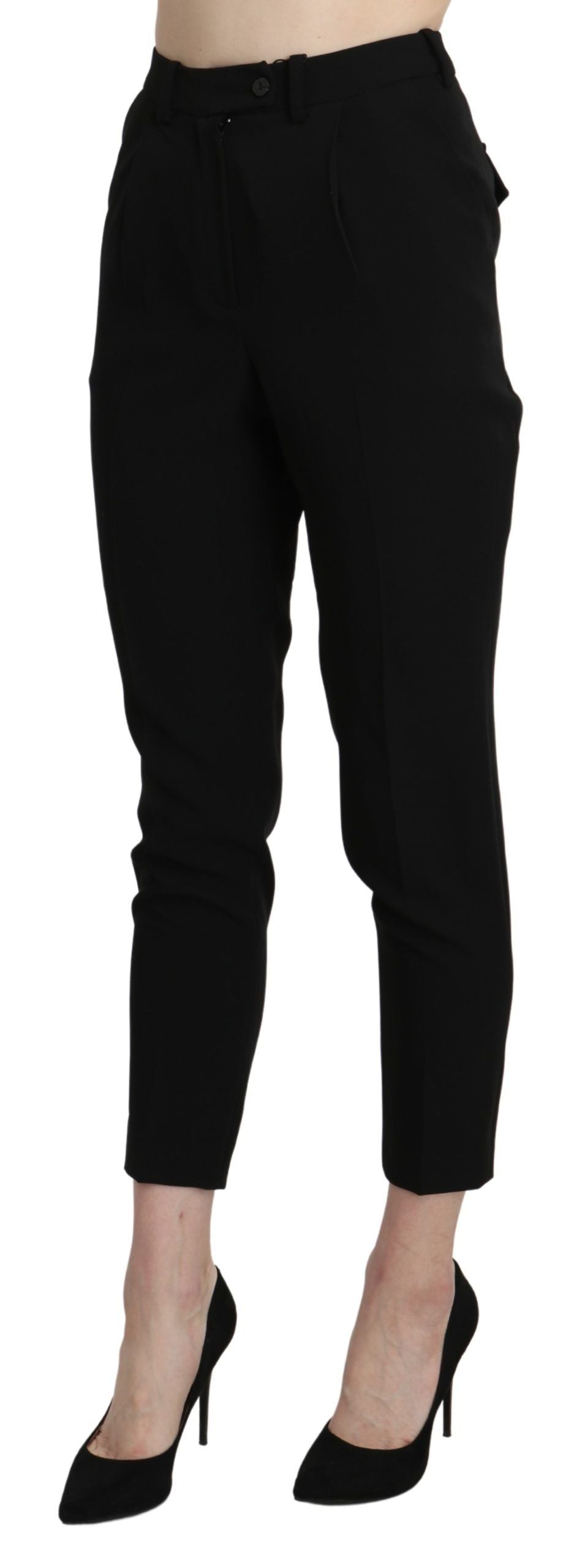 BENCIVENGA Chic Skinny Cropped Pants with High Waist