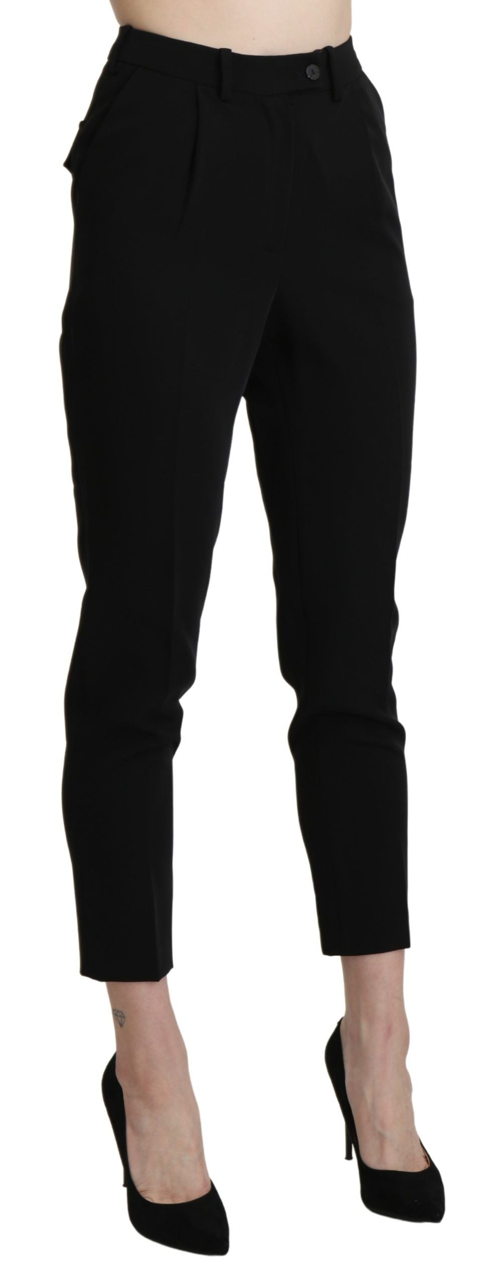 BENCIVENGA Chic Skinny Cropped Pants with High Waist