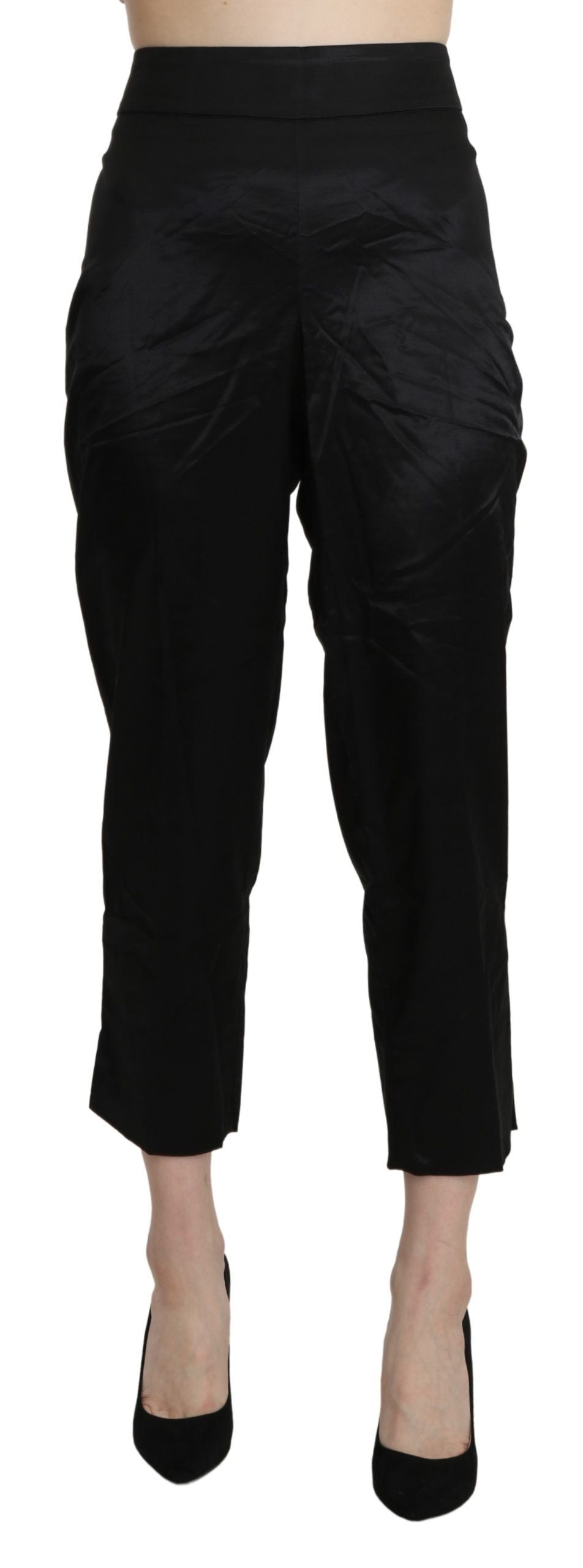 BENCIVENGA Elegant Cropped Pants with High Waist