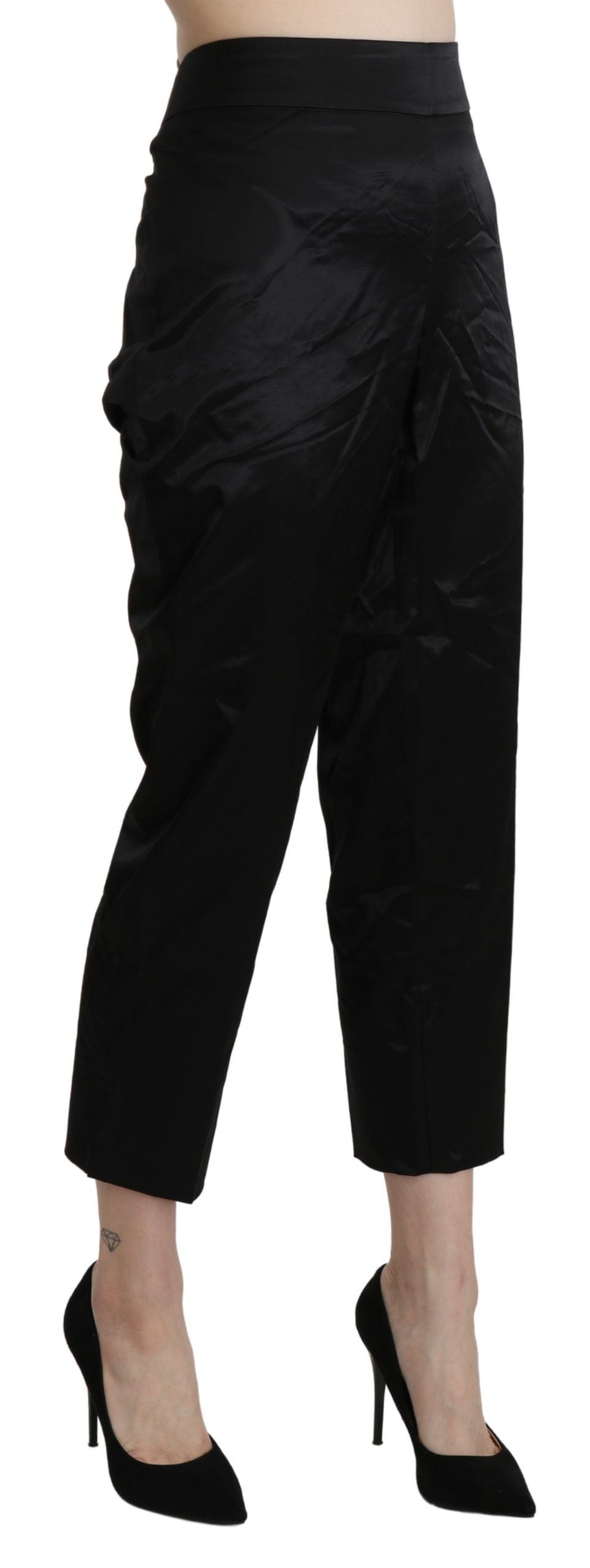 BENCIVENGA Elegant Cropped Pants with High Waist