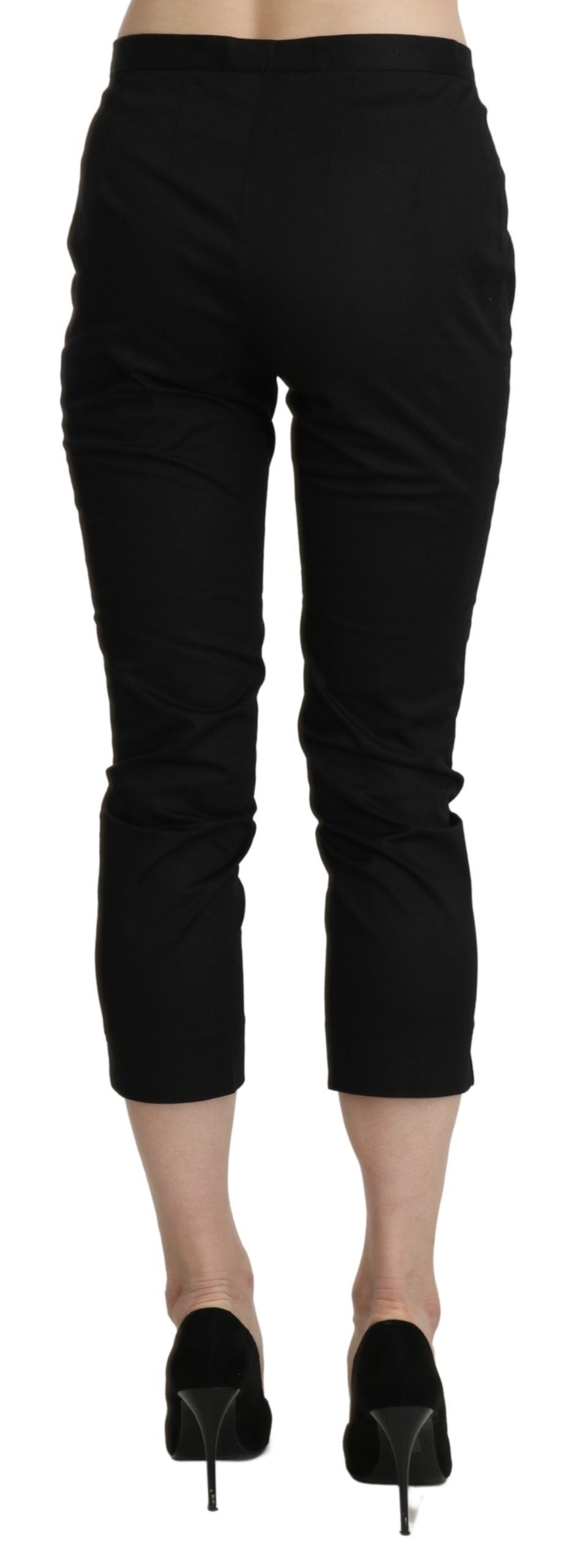 BENCIVENGA Elegant Skinny Cropped Pants with High Waist