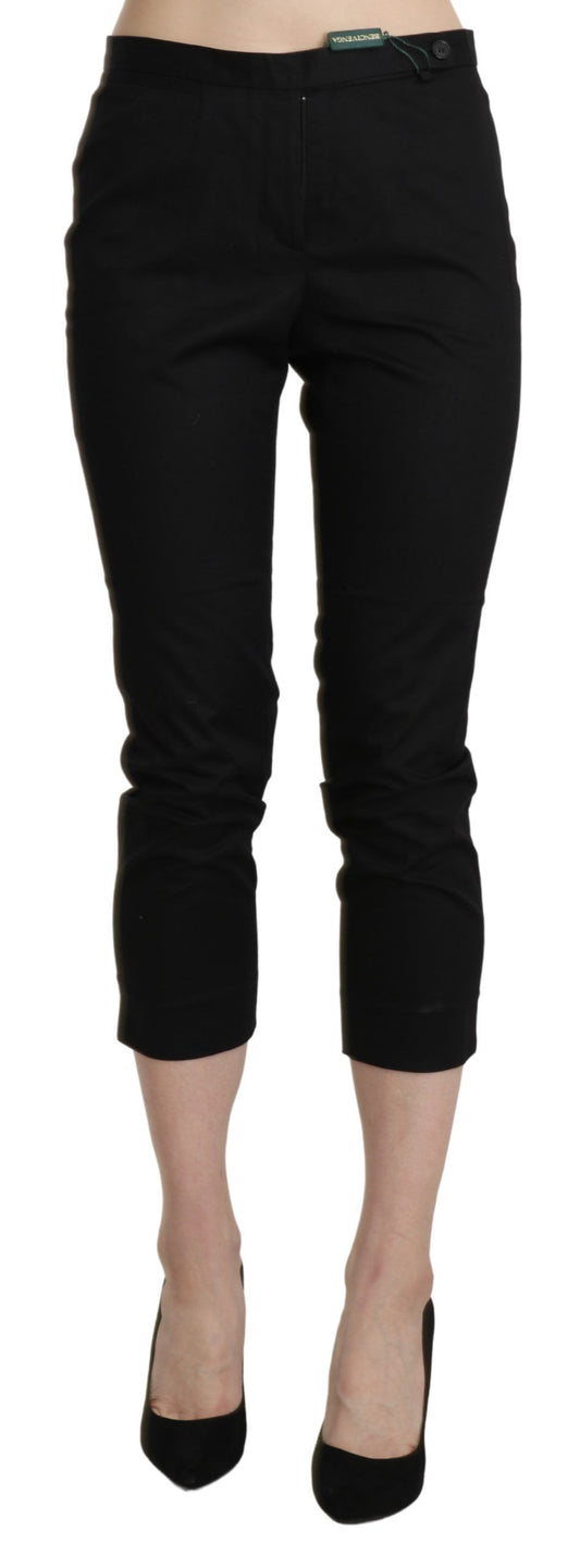 BENCIVENGA Elegant Skinny Cropped Pants with High Waist