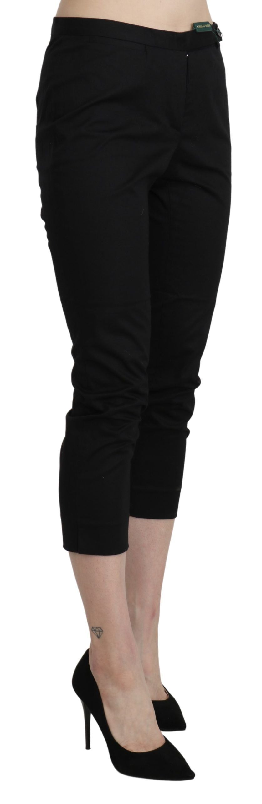 BENCIVENGA Elegant Skinny Cropped Pants with High Waist