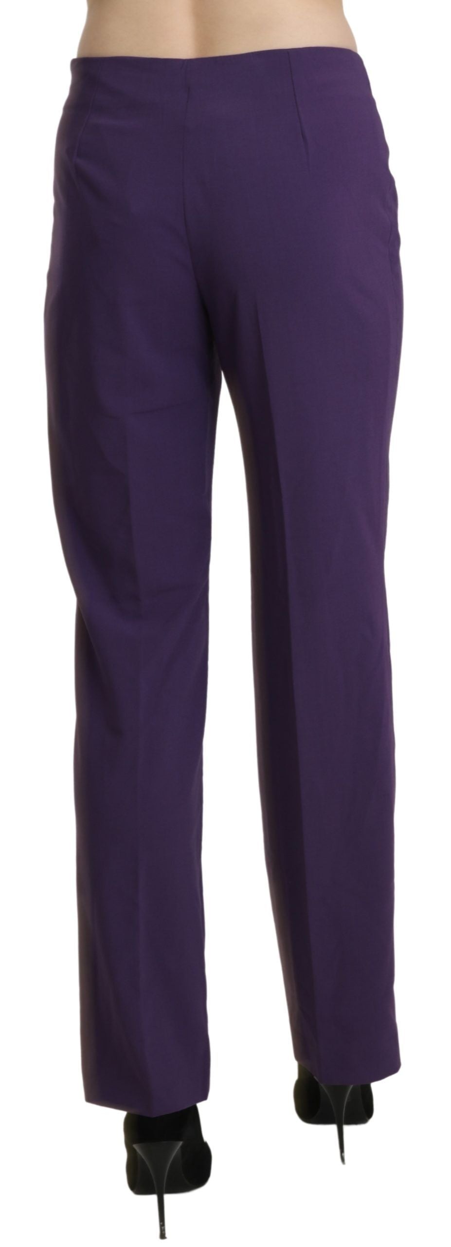 BENCIVENGA Elegant purple high waist straight pants