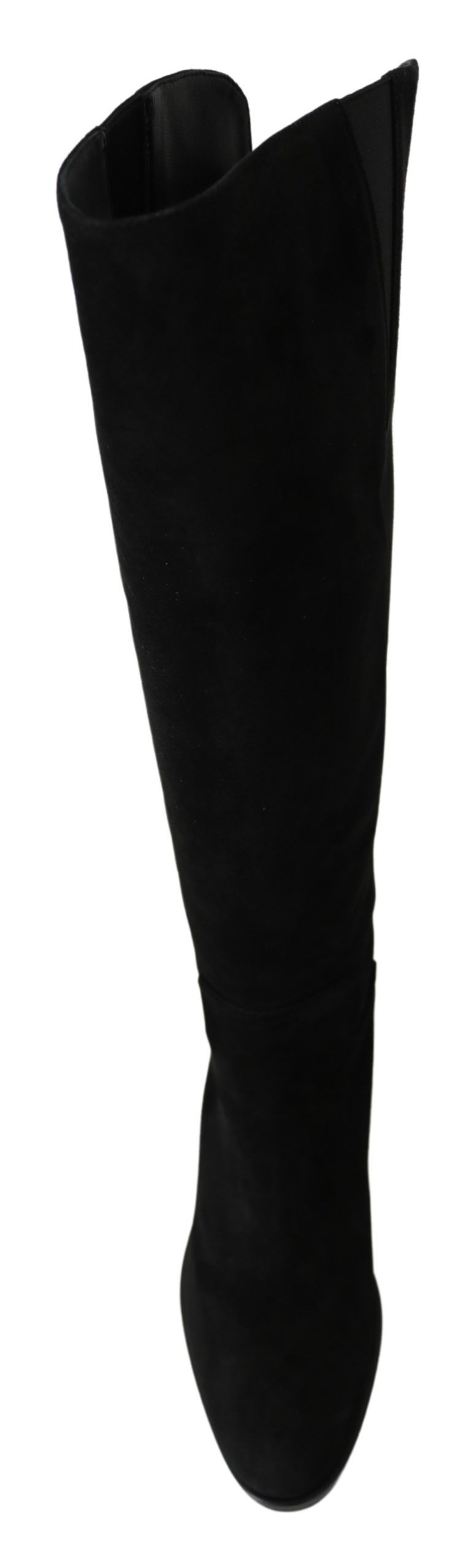 Dolce &amp; Gabbana Elegant knee-high boots in black suede