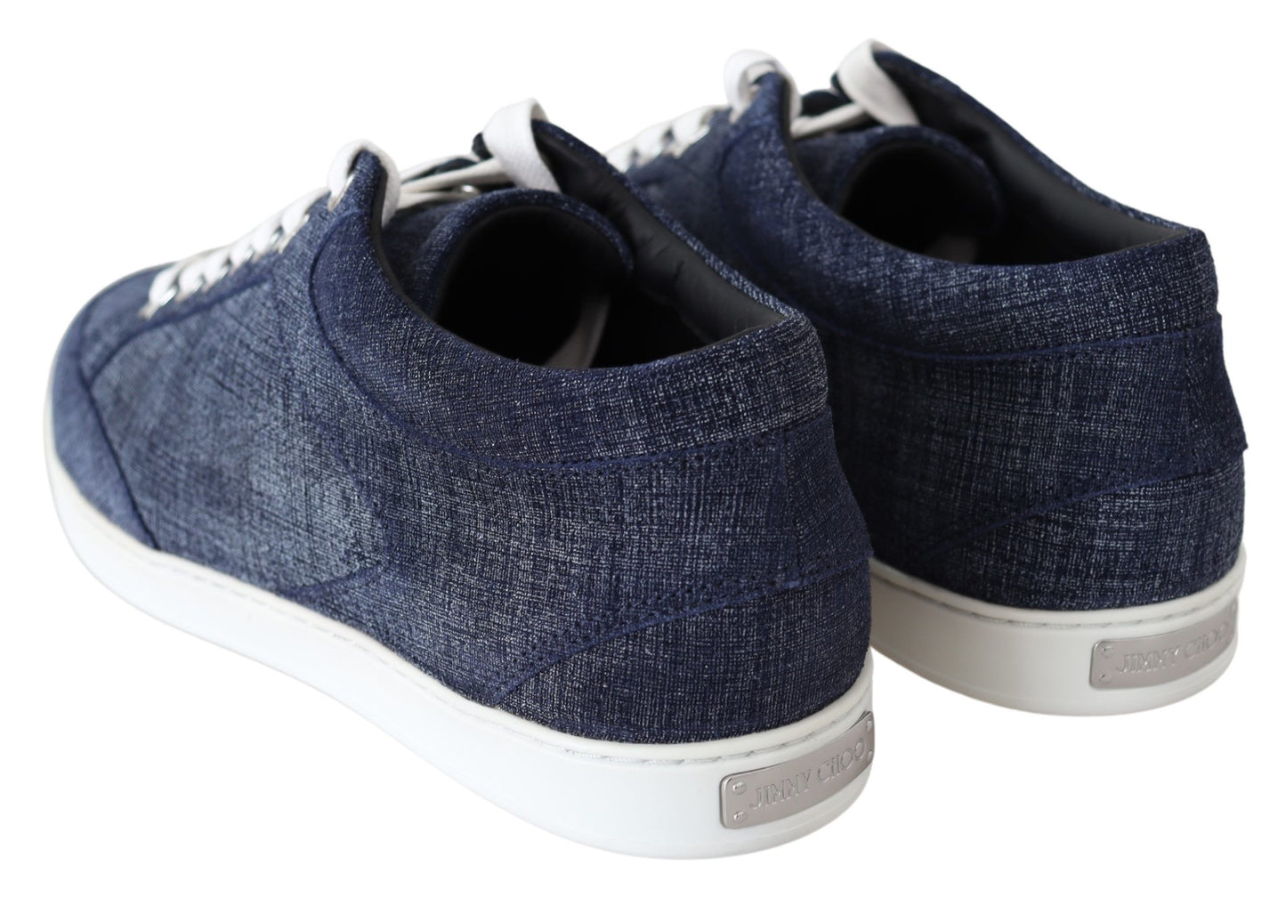 Jimmy Choo Chic slip-on sneakers in blue denim suede