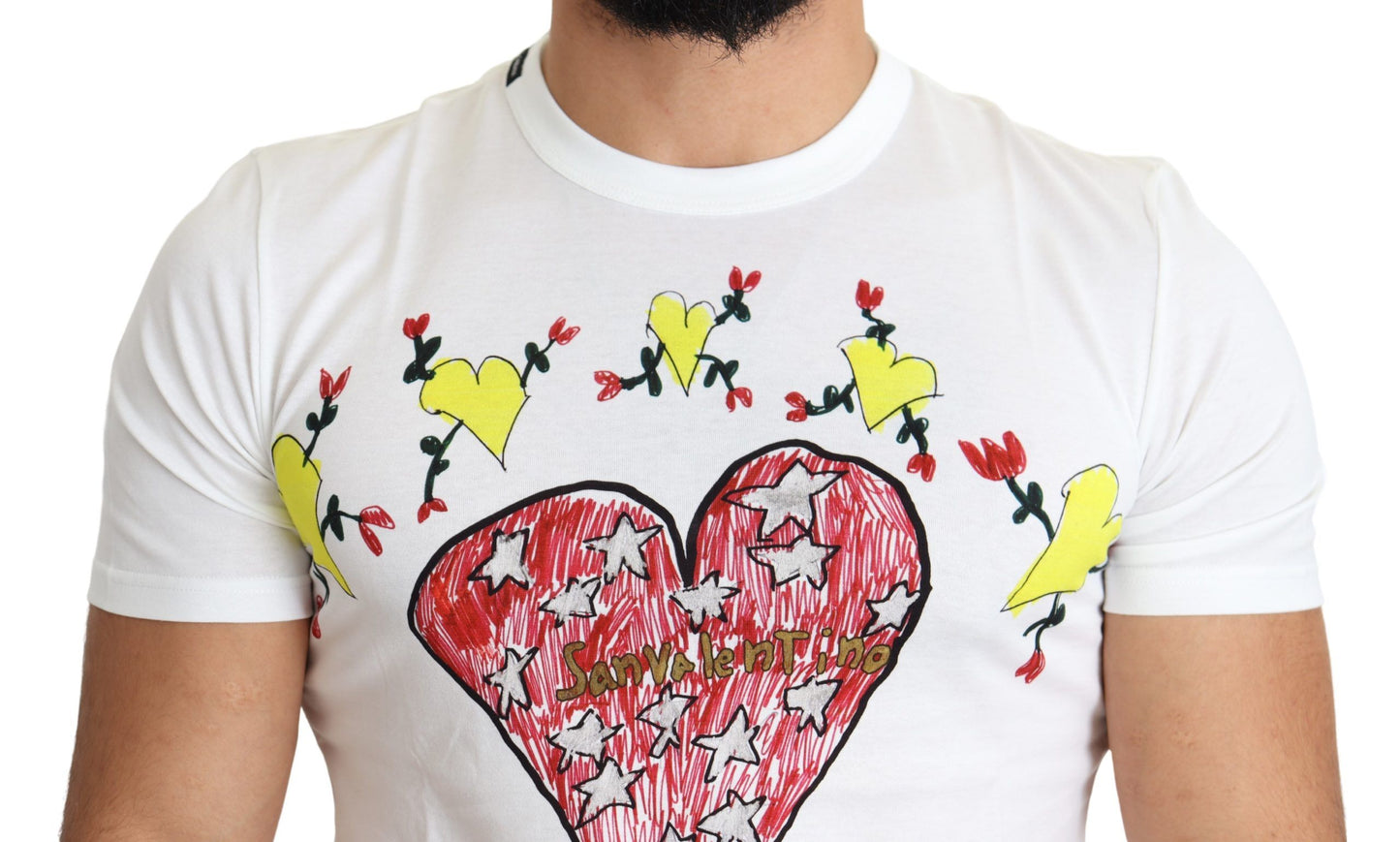 Dolce &amp; Gabbana Chic Saint Valentine Round Neck T-Shirt