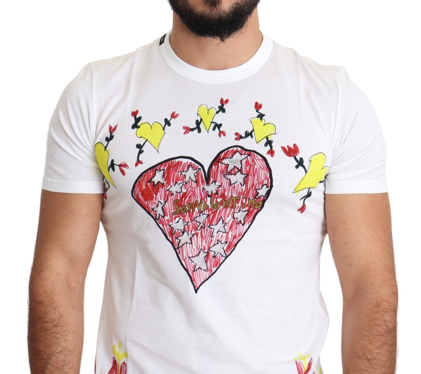 Dolce &amp; Gabbana Chic Saint Valentine Round Neck T-Shirt