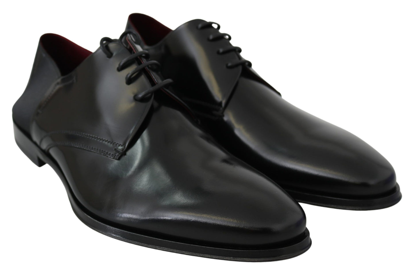 Dolce &amp; Gabbana Elegant Derby Shoes in Black Leather