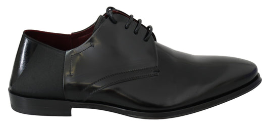 Dolce &amp; Gabbana Elegant Derby Shoes in Black Leather