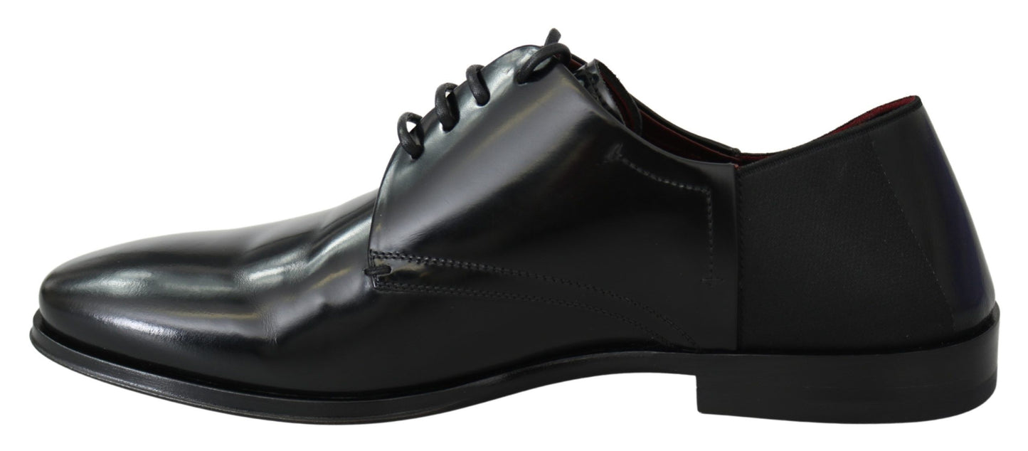 Dolce &amp; Gabbana Elegant Derby Shoes in Black Leather