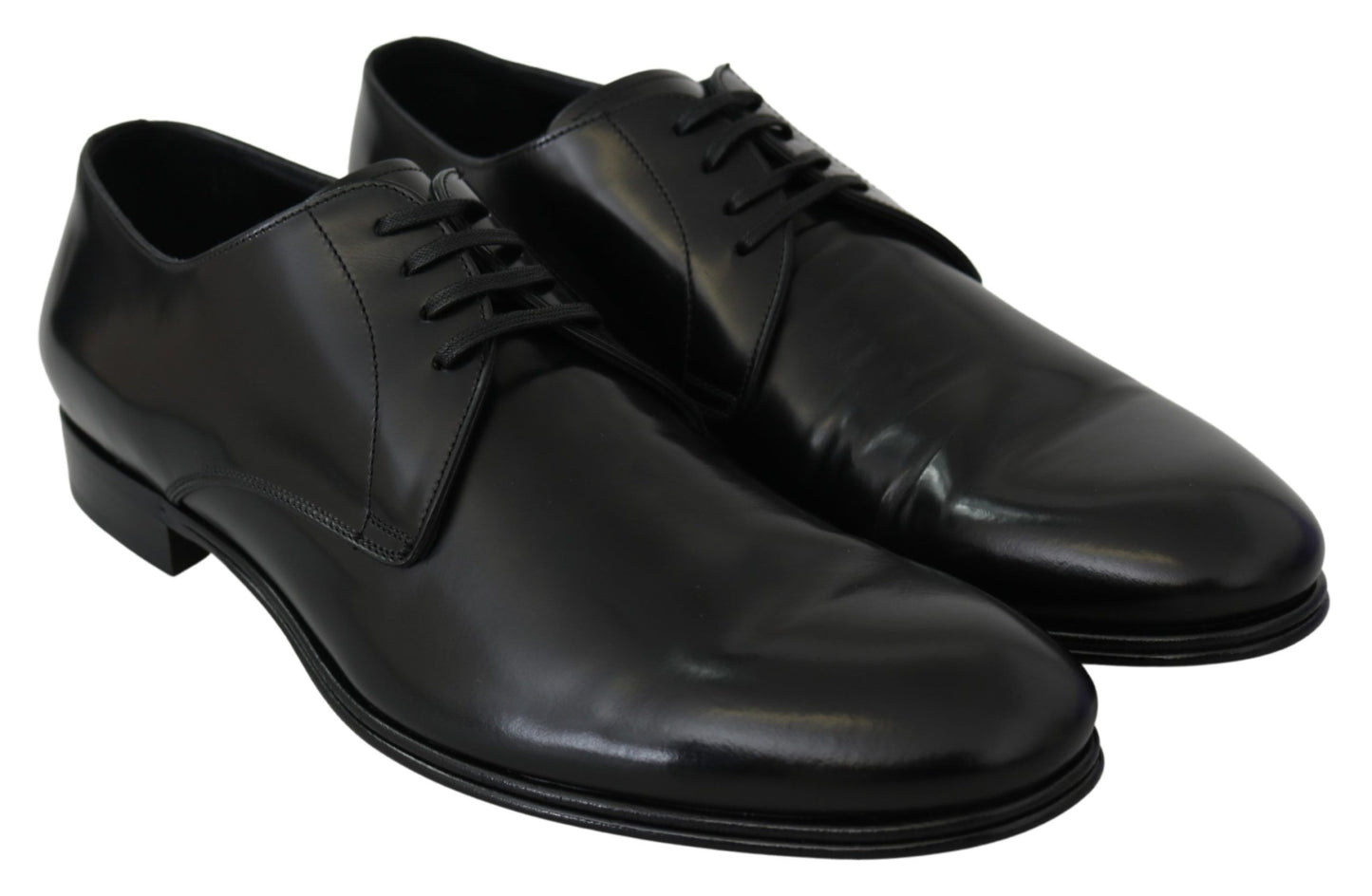 Dolce &amp; Gabbana Elegant Derby Shoes in Black Leather