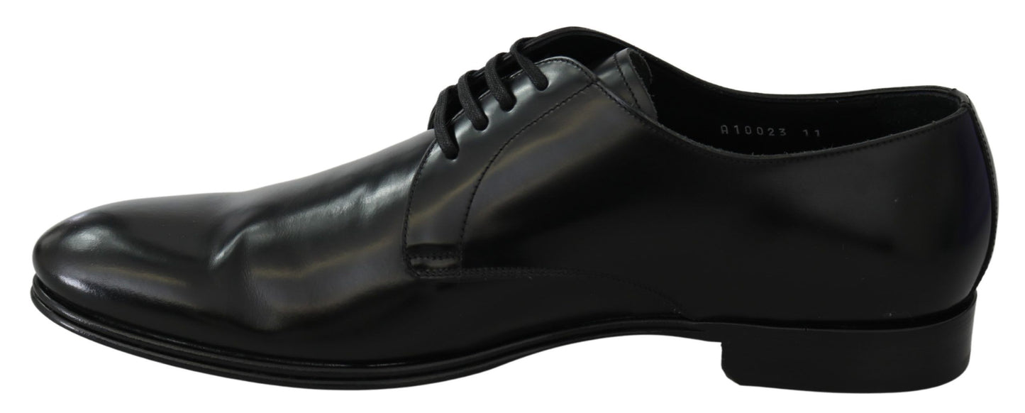 Dolce &amp; Gabbana Elegant Derby Shoes in Black Leather