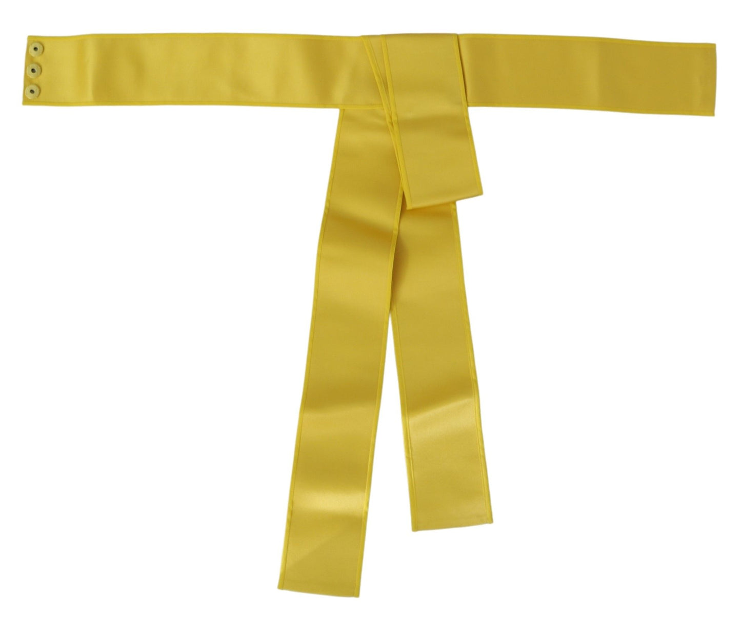 Dolce &amp; Gabbana Chic Silk Belt Yellow Elegant for Women