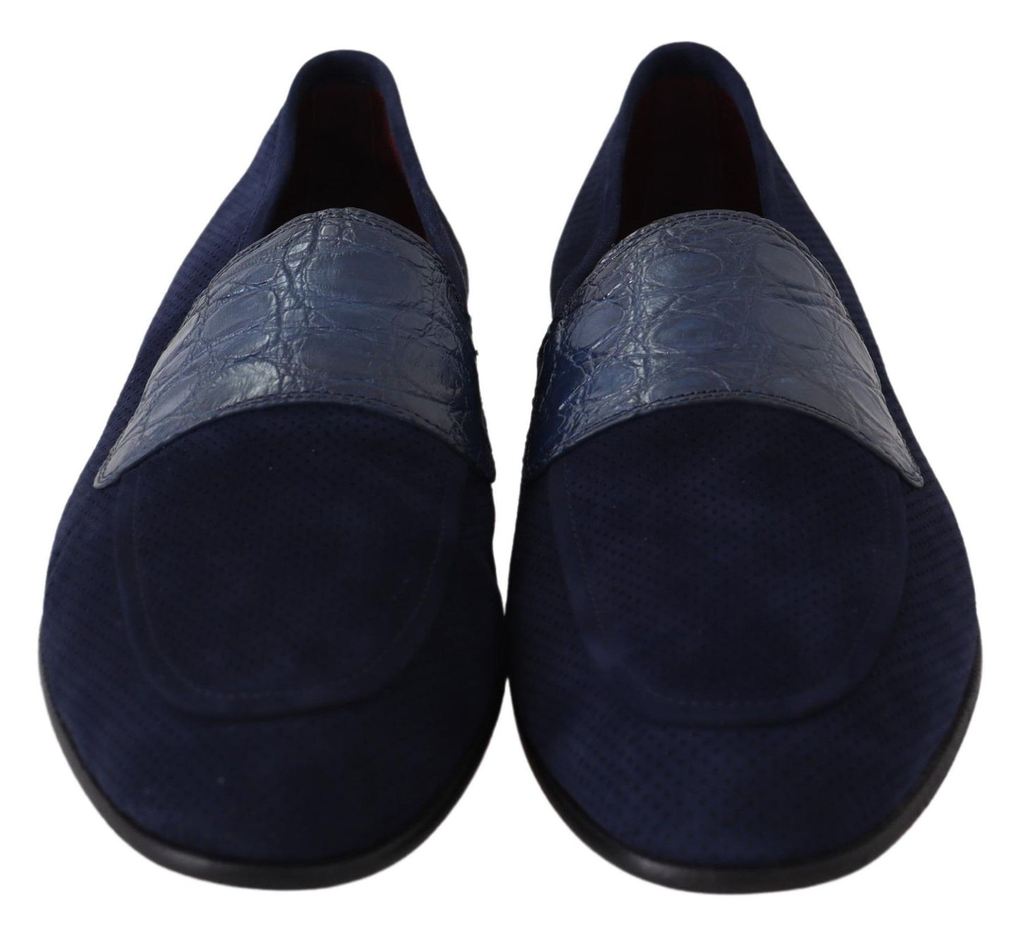 Dolce &amp; Gabbana Elegant blue suede loafers