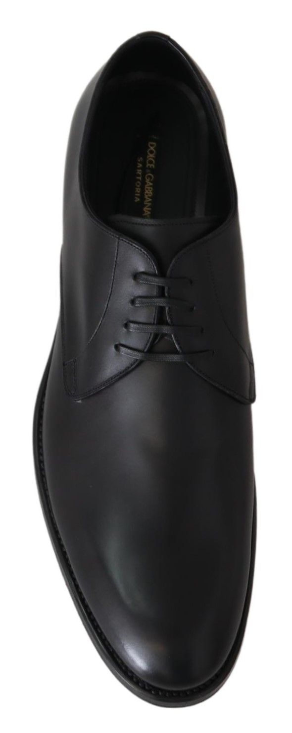 Dolce &amp; Gabbana Elegant Derby Shoes in Black Leather