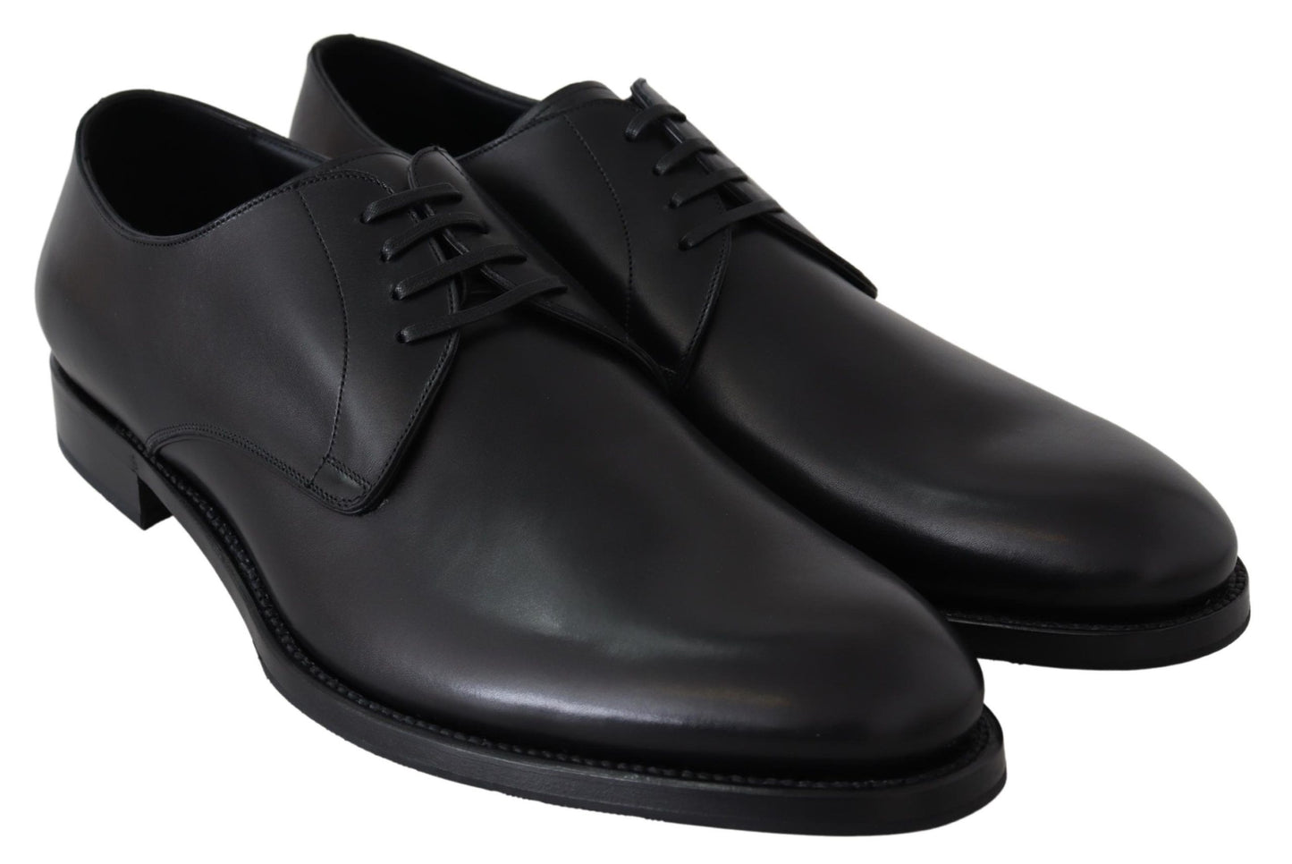 Dolce &amp; Gabbana Elegant Derby Shoes in Black Leather