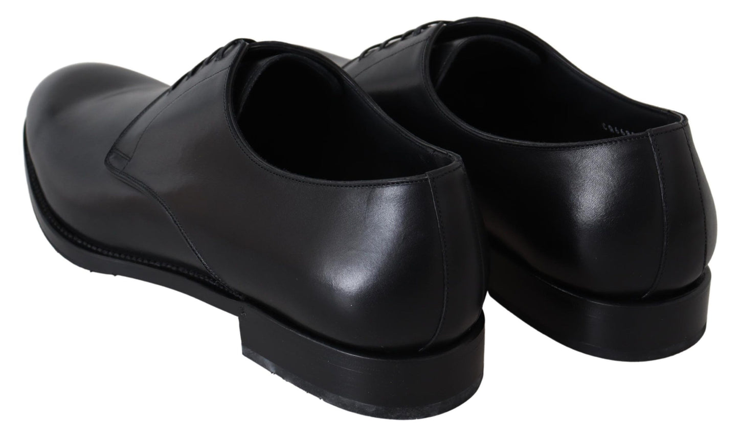 Dolce &amp; Gabbana Elegant Derby Shoes in Black Leather