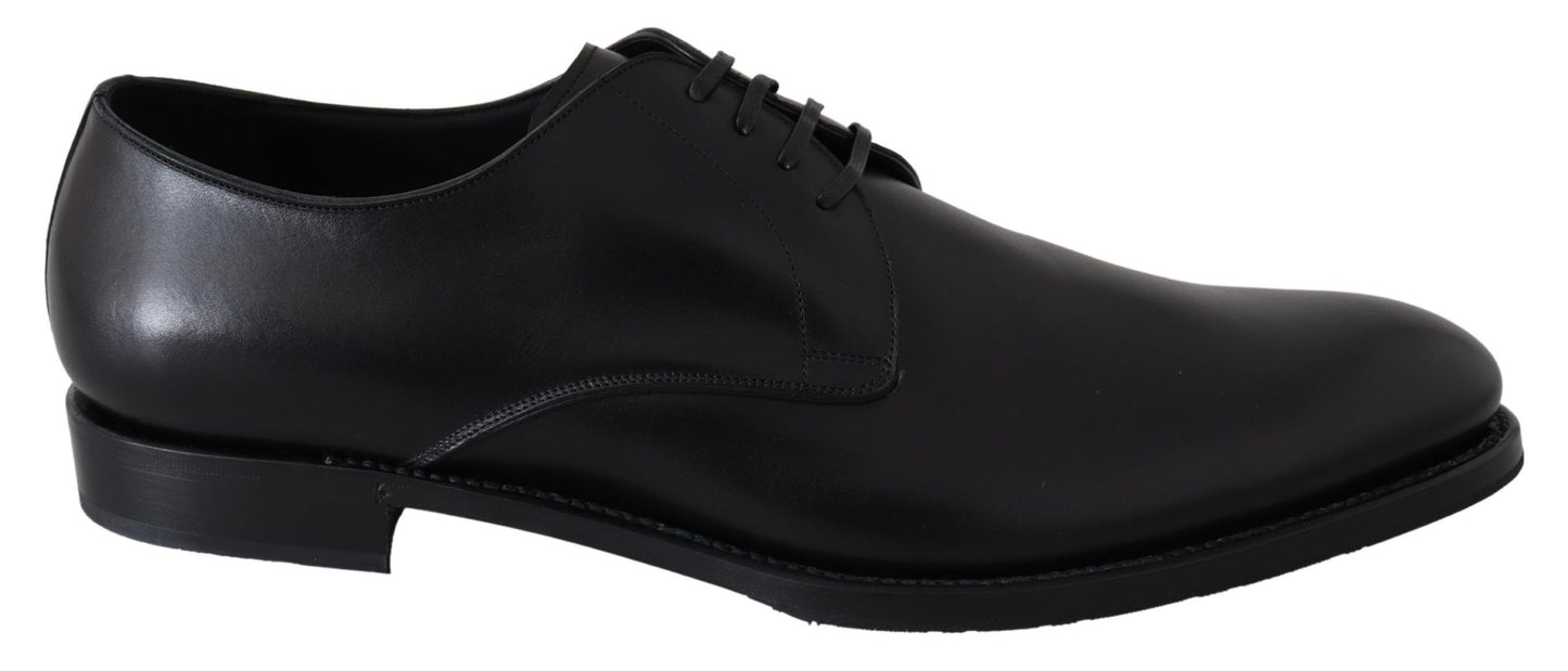 Dolce &amp; Gabbana Elegant Derby Shoes in Black Leather