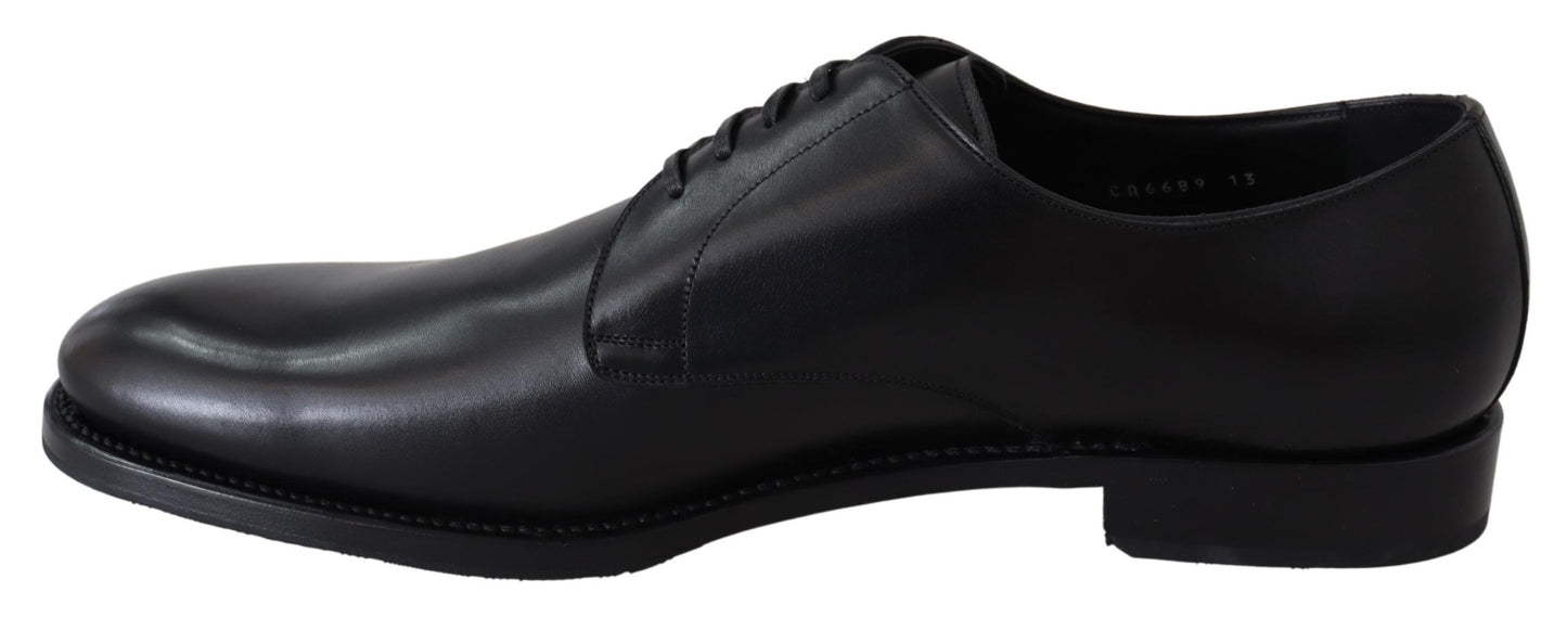 Dolce &amp; Gabbana Elegant Derby Shoes in Black Leather