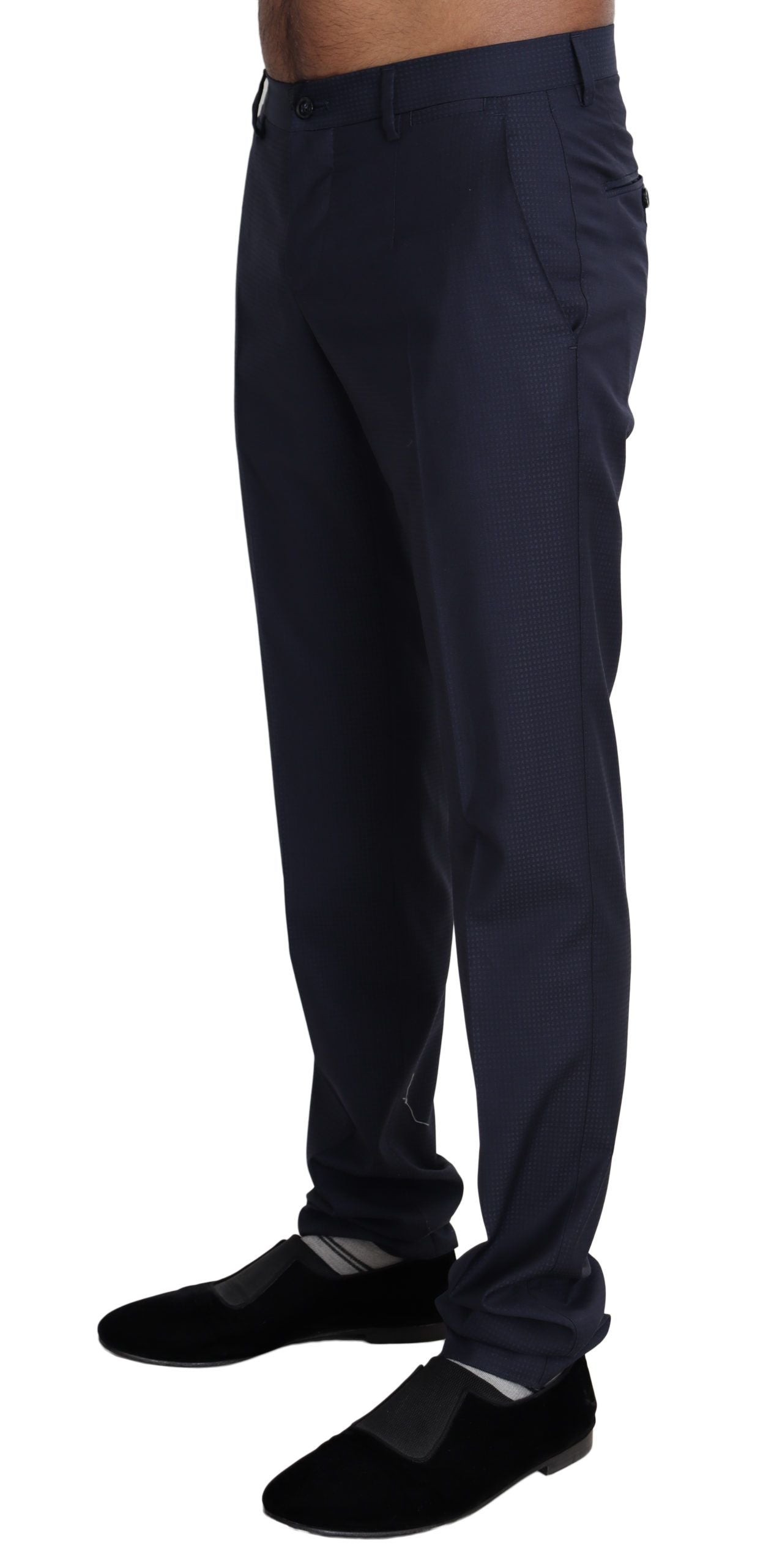 Dolce &amp; Gabbana Elegant Slim Fit Wool Blend Dress Pants